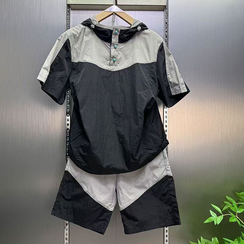 Men'S Fashion Color - Summer quick drying casual sports hooded