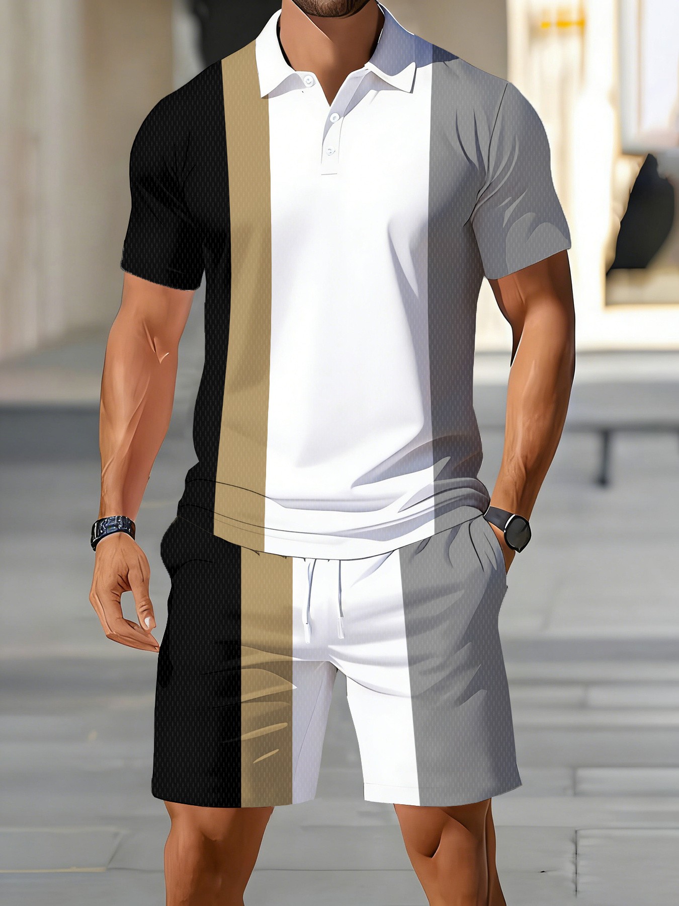 Men'S Fashion Polo - 2026 Summer American Men's Polo Shirt
