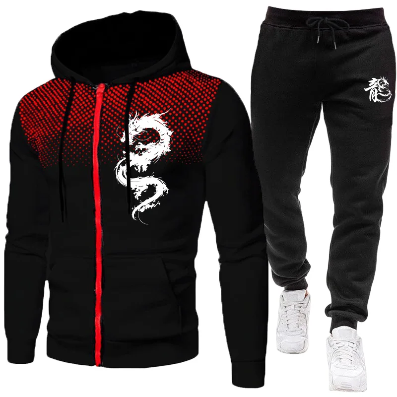 Men'S Fashion Clothing - Men's Paris Dragon Pattern Fashion Print