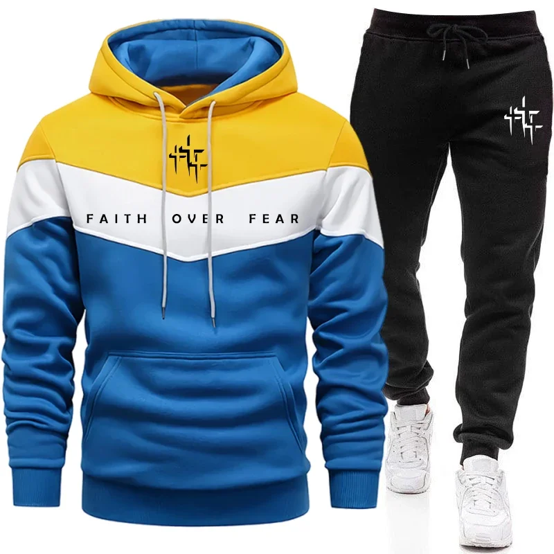 Faith Over Fear Men's Tracksui - Mens Fashion Casual Outfits 评论和价格
