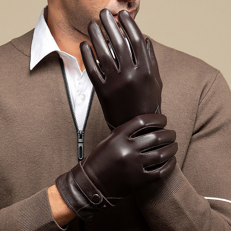 100% Genuine Leather Gloves Me - Driving Gloves Leather 评论和价格