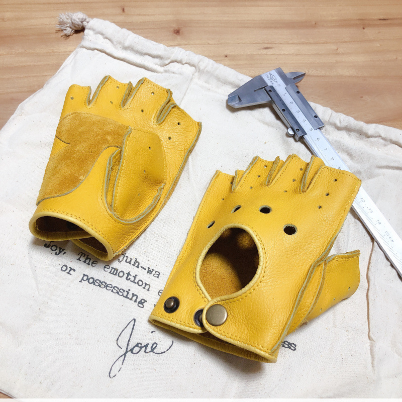 Motorcycle Retro Locomotive Ri - Driving Gloves Leather 评论和价格