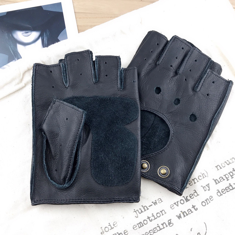 Motorcycle Retro Locomotive Ri - Driving Gloves Leather 评论和价格