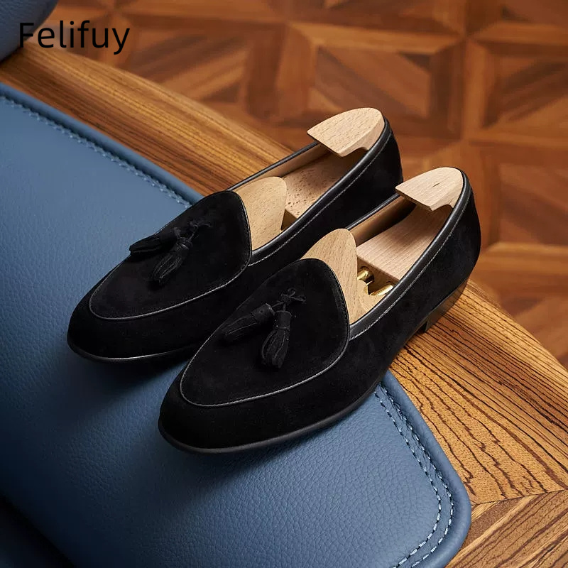 Fashion Brown Black Tassel Men - Men'S Fashion For Wedding 评论和价格