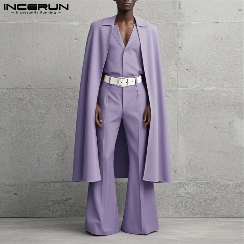 INCERUN Men Sets Solid Color L - Men'S Fashion Color 评论和价格