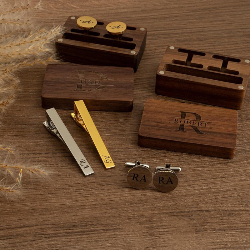 Personalized Groomsmen Cufflin - Men'S Fashion For Wedding 评论和价格