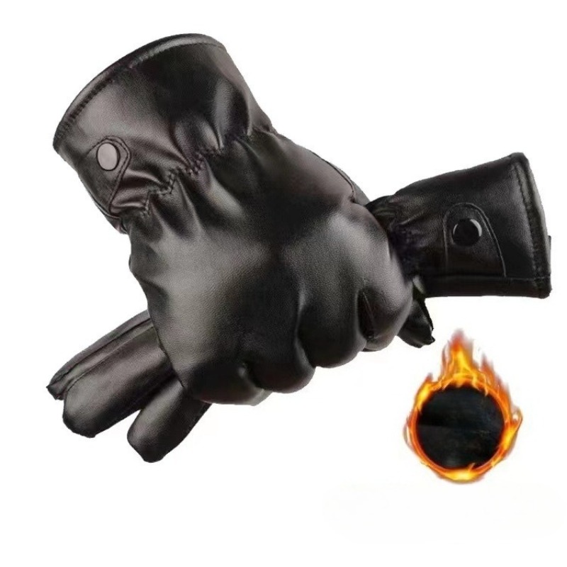 Winter Fashion Black PU Leathe - Driving Gloves Leather 评论和价格