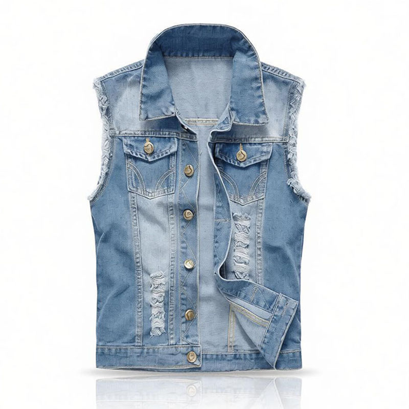 Men’s Plus Size Light Blue / B - Men'S Fashion Vest With Jeans 评论和价格