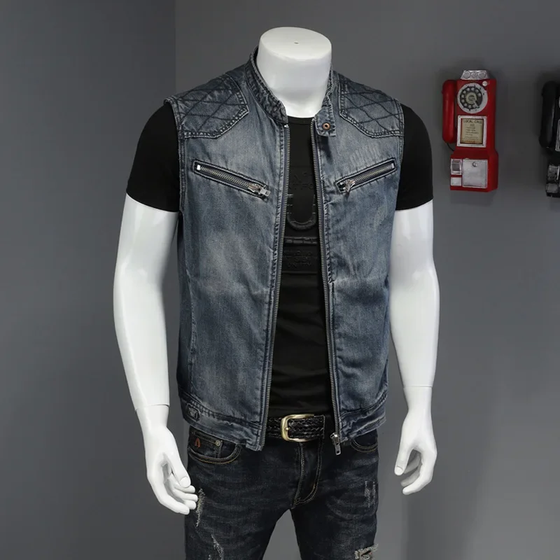 Pop Spring Autumn New Fashion  - Men'S Fashion Vest With Jeans 评论和价格