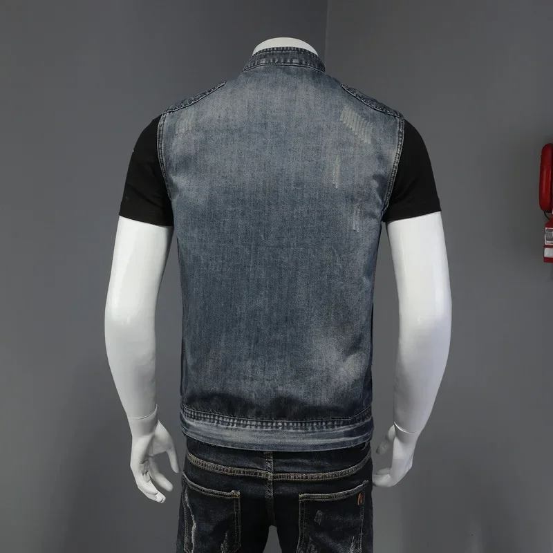 Pop Spring Autumn New Fashion  - Men'S Fashion Vest With Jeans 评论和价格