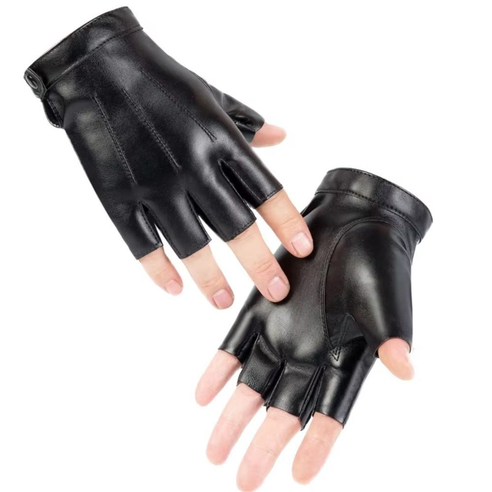 Fashion Punk PU Driving Gloves - Driving Gloves Leather 评论和价格