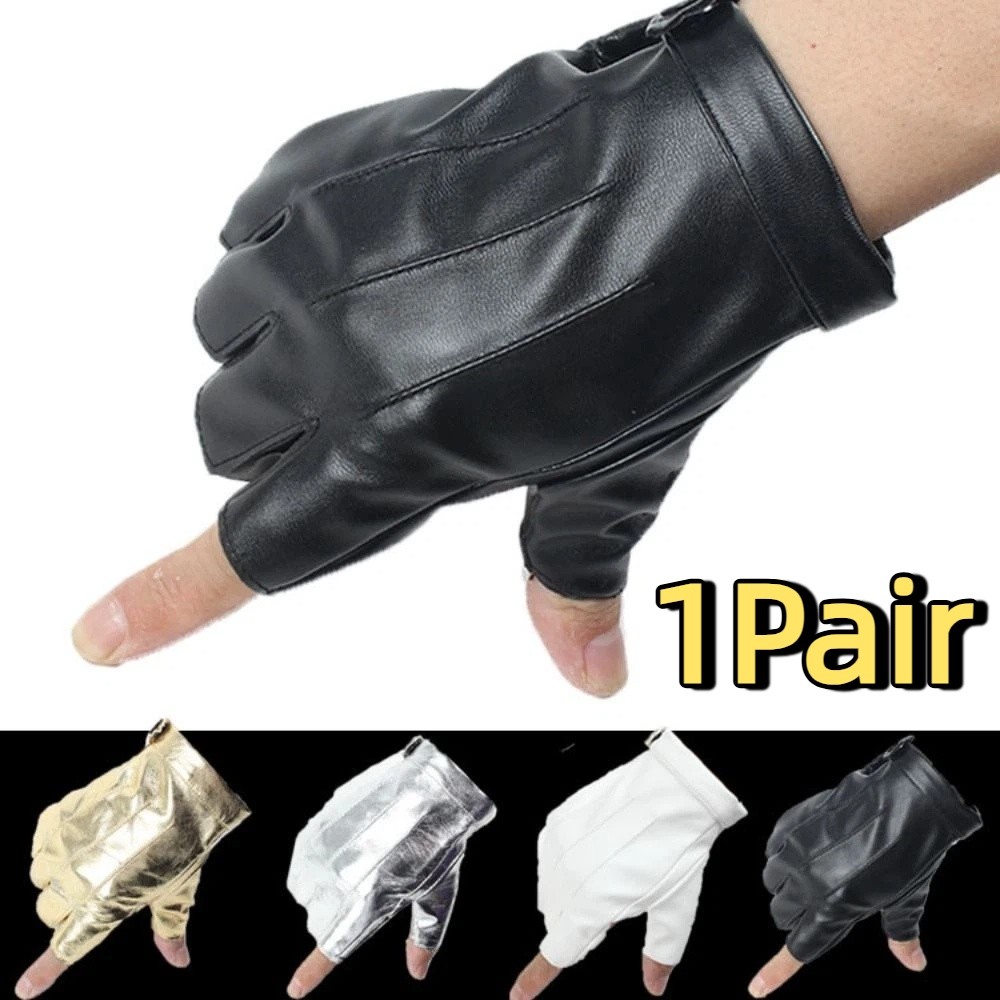 Fashion Punk PU Driving Gloves - Driving Gloves Leather 评论和价格