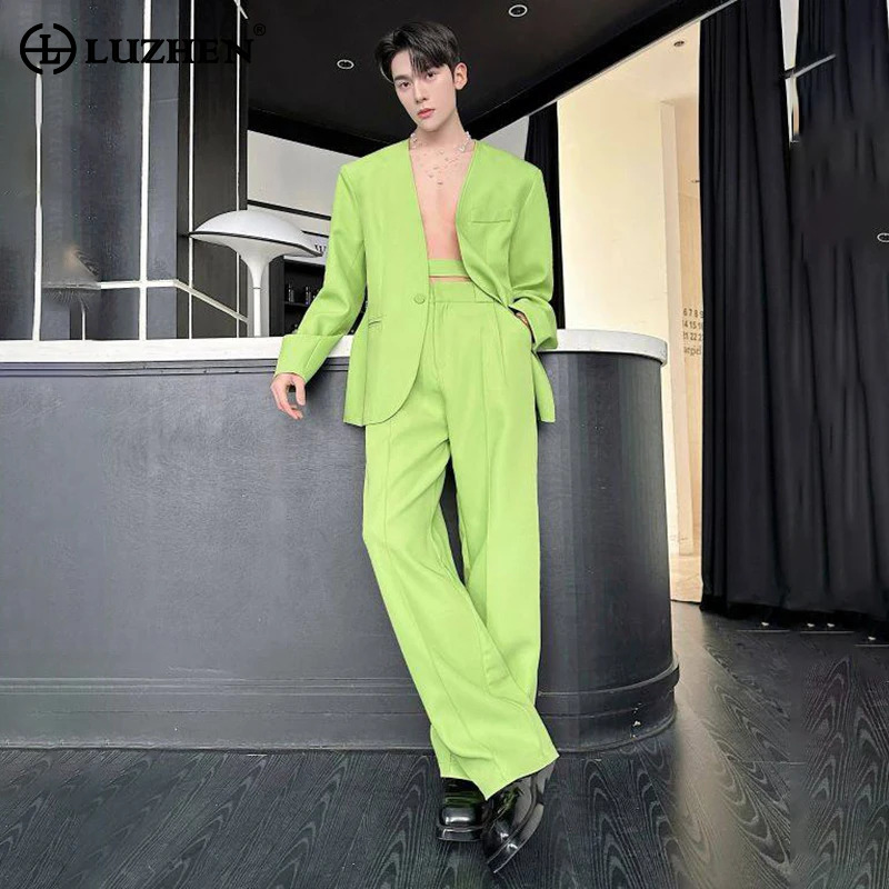 LUZHEN 2026 Spring New Solid C - Men'S Fashion Color 评论和价格