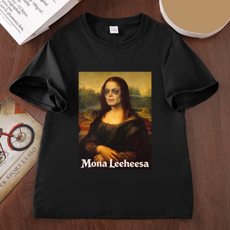Funny Mona Lisa Parody Graphic - Men'S Fashion From The 80S 评论和价格