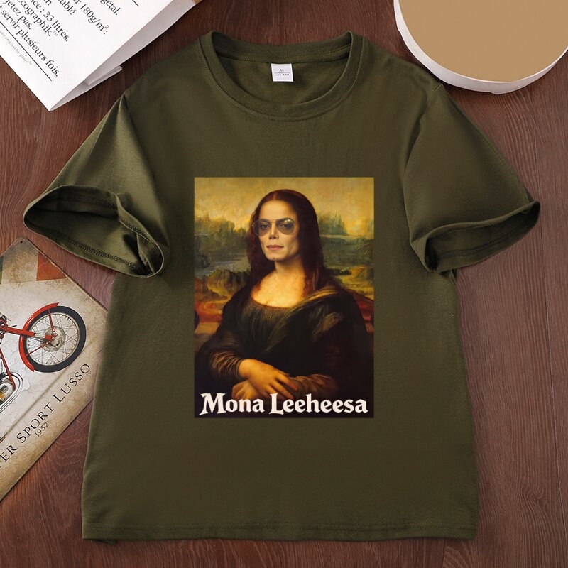 Funny Mona Lisa Parody Graphic - Men'S Fashion From The 80S 评论和价格