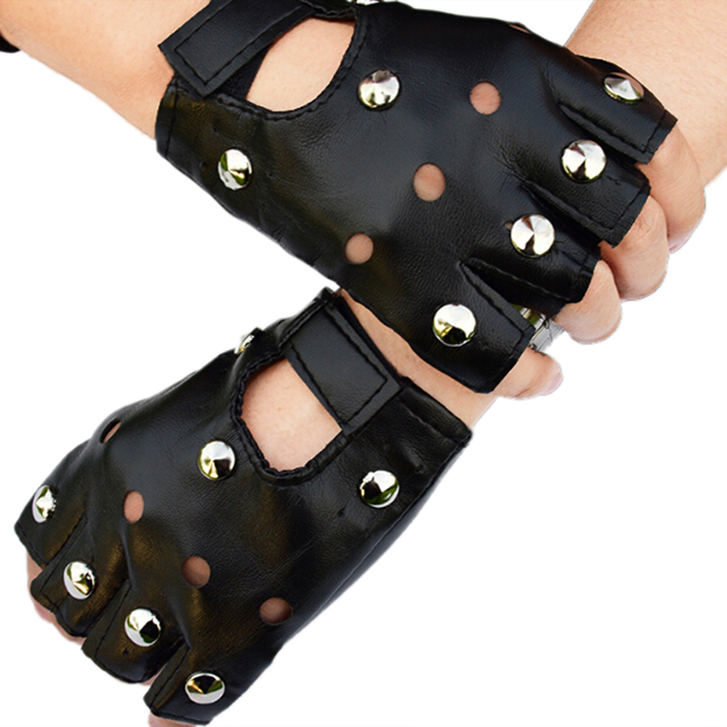 Fashion Dance Motorcycle Rivet - Driving Gloves Leather 评论和价格