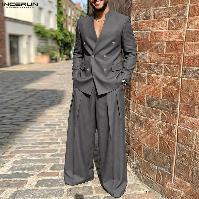 INCERUN Men's Sets Solid Color - Men'S Fashion Color 评论和价格