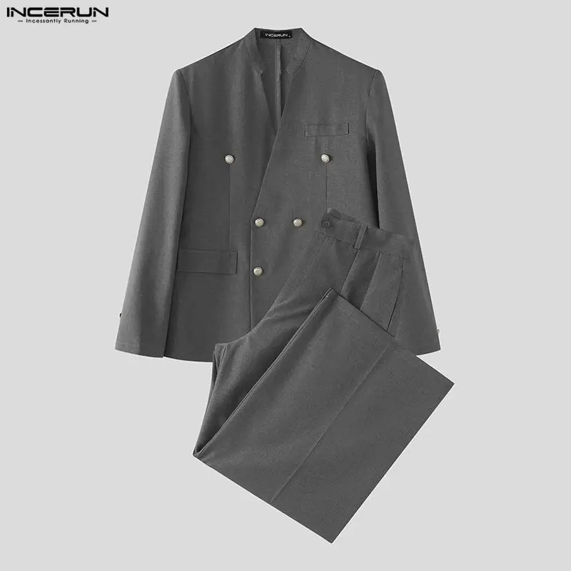 INCERUN Men's Sets Solid Color - Men'S Fashion Color 评论和价格