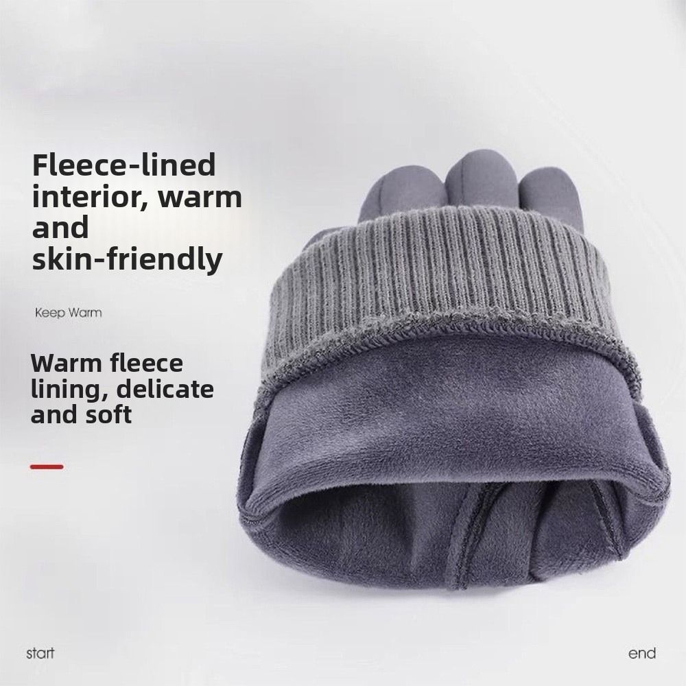 Driving Mittens Fleece Lining  - Driving Gloves Leather 评论和价格