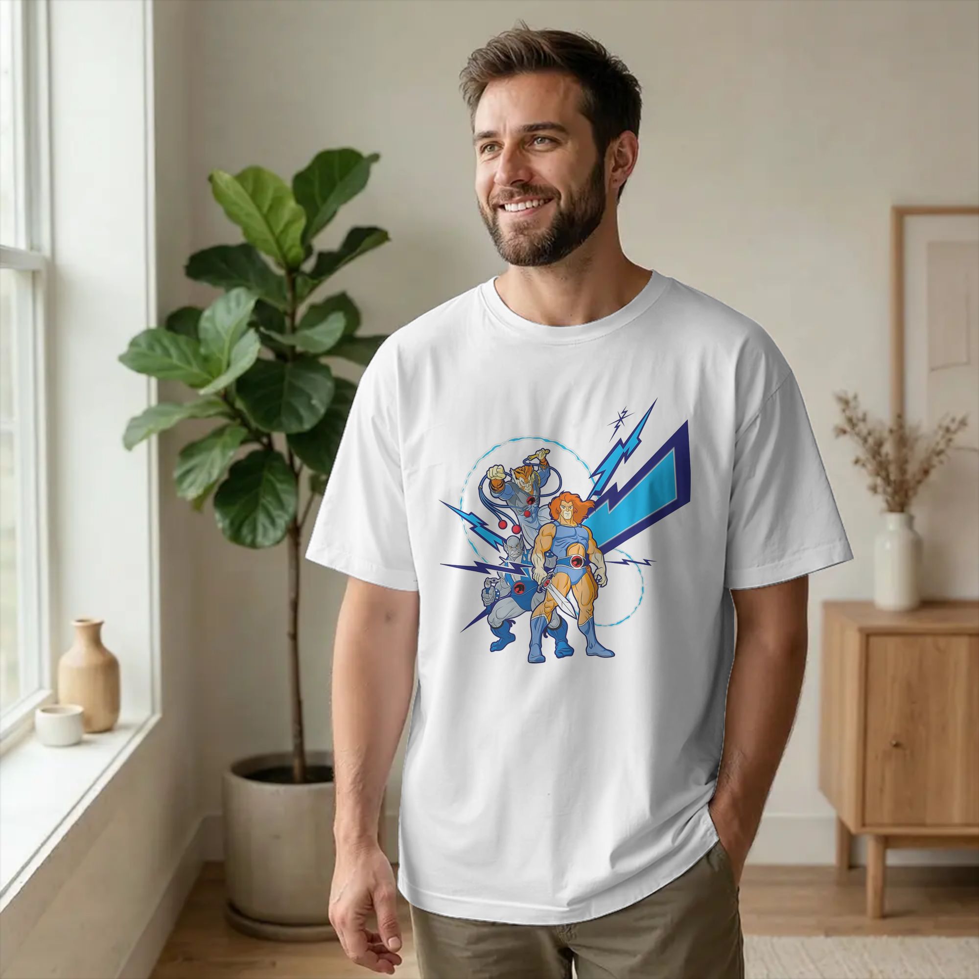 Streetwear Lion Cool Animated  - Men'S Fashion From The 80S 评论和价格
