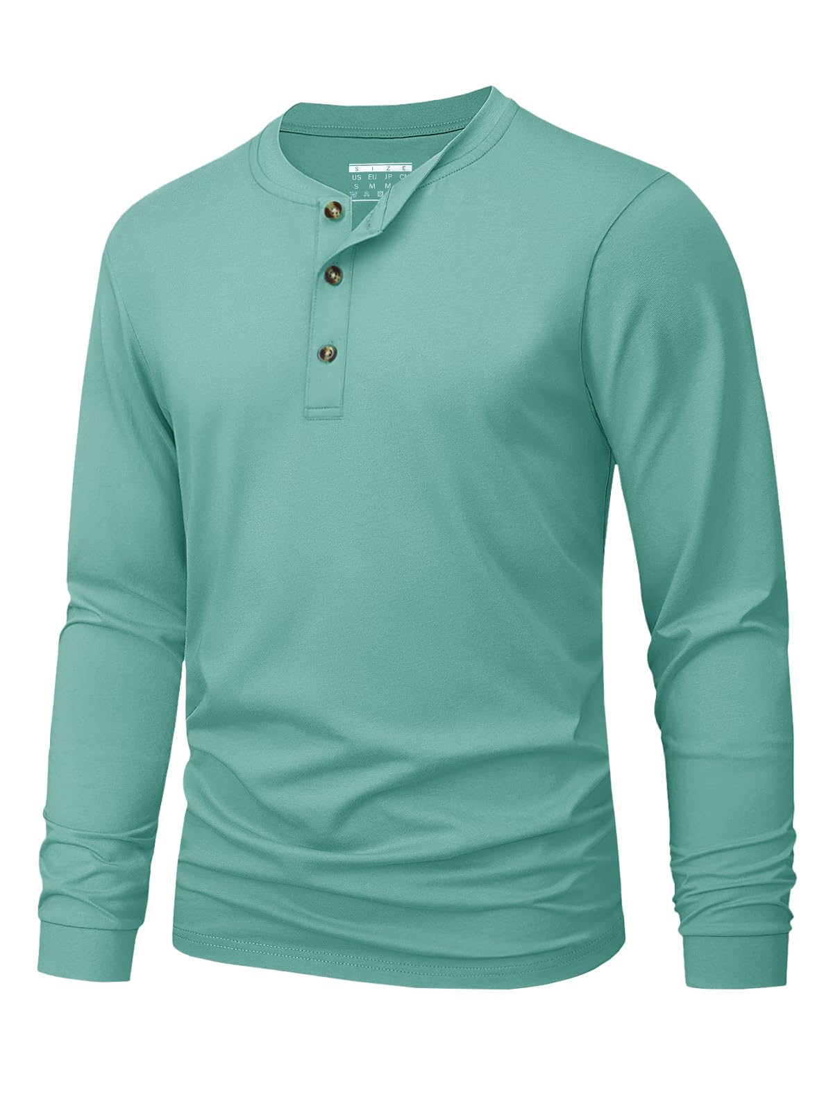 Men's Henley T-Shirt Simple So - Men'S Fashion Clothing 评论和价格