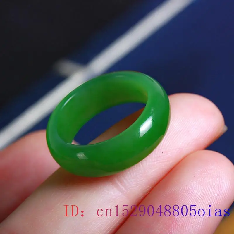 Natural Green Hetian Jade Ring - Men'S Fashion For Wedding 评论和价格