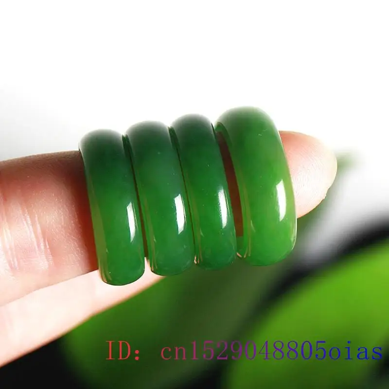 Natural Green Hetian Jade Ring - Men'S Fashion For Wedding 评论和价格