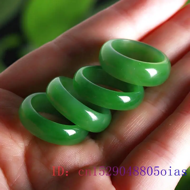 Natural Green Hetian Jade Ring - Men'S Fashion For Wedding 评论和价格